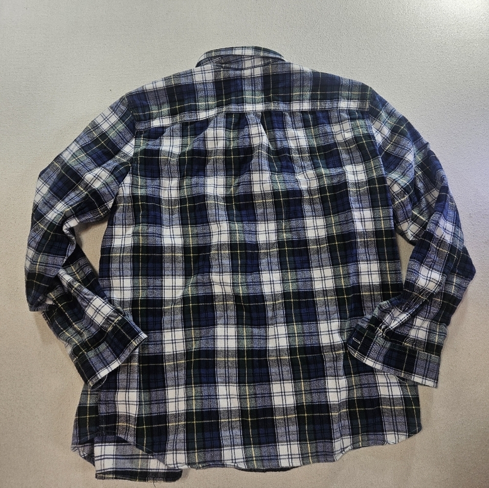 LL Bean Plaid Flannel Shirt Men's XL Traditional Fit Cotton - Picture 6 of 6
